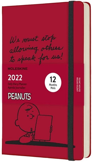 Agenda diaria gde roja 2022 Peanuts 