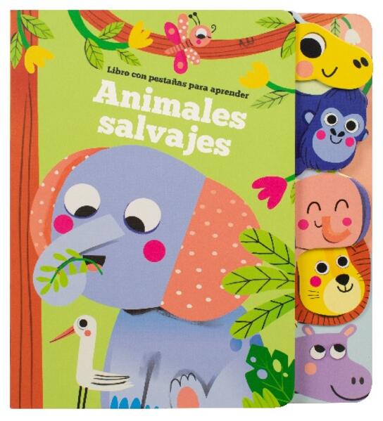Libro con pestañas para aprender: Animales salvajes