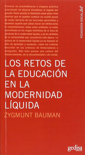 Retos de la educación en la modernidad líquida, los