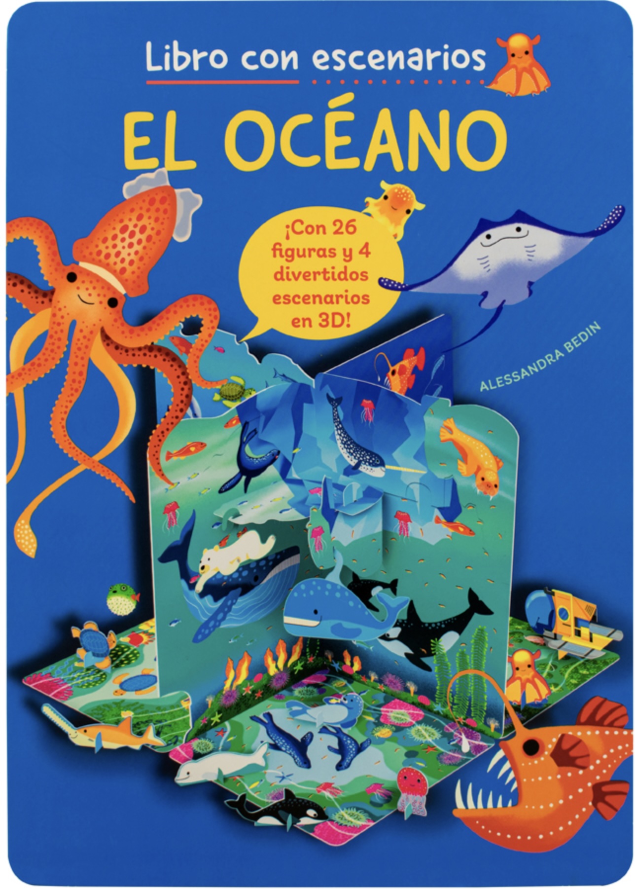 Libro con escenarios: el océano