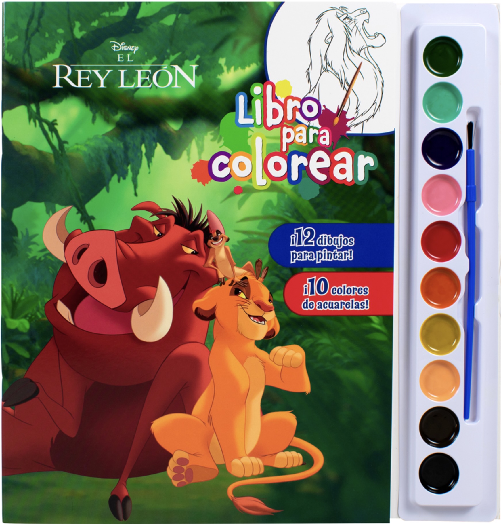 Libro para colorear Disney. El rey león 