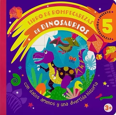 Libro de rompecabezas de dinosaurios 